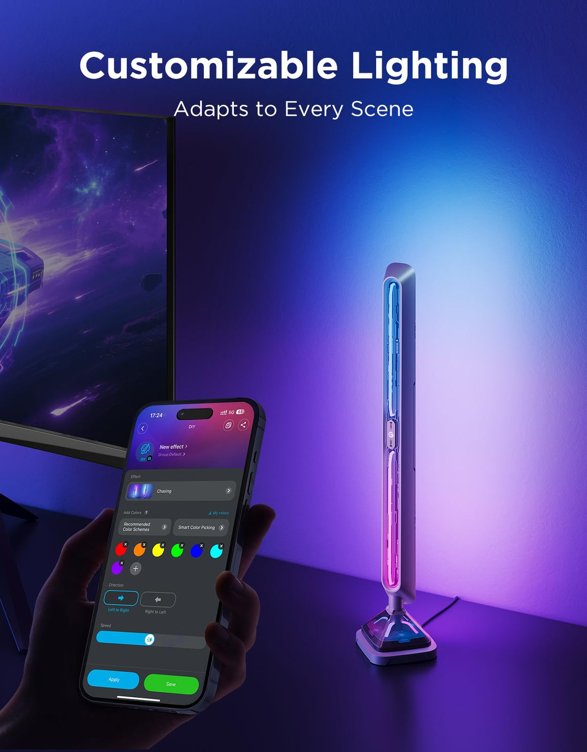 Govee Gaming Light Bars Pro voice control via Alexa or Google Home