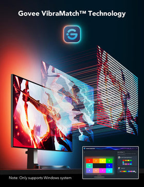 Govee Gaming Light for Monitor G1 back adhesive strip enabling clean installation