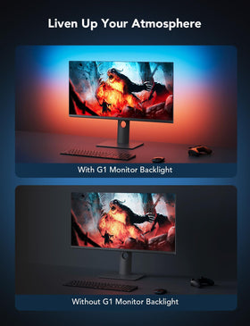 Govee Gaming Light for Monitor G1 curved-screen fit for 27-34 inch displays