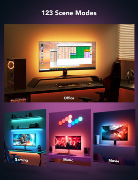 Govee Gaming Light for Monitor G1 RGBIC effect highlighting dynamic in-game colors