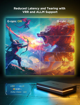 Govee Sync Box 2 DreamView panel harmonizes colors with content.