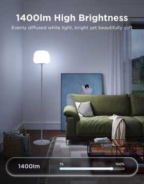 Govee Lantern Floor Lamp color temperature range from warm to cool.