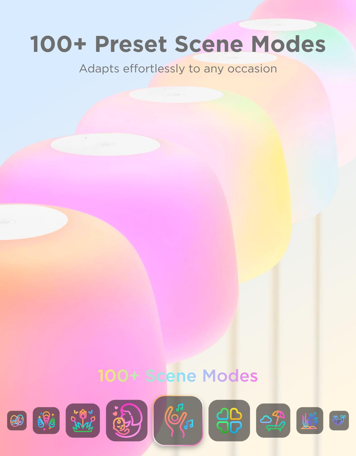 Govee Lantern Floor Lamp Matter-compatible for smart home setups.