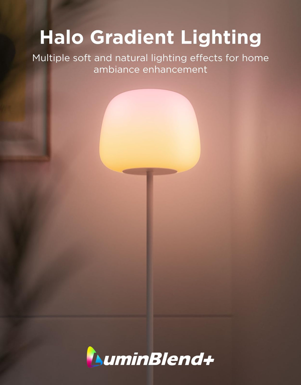 Govee Lantern Floor Lamp silicone shade resembling a marshmallow for modern decor.