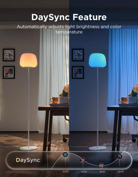 Govee Lantern Floor Lamp supports voice and app control for convenience.