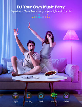 Govee LED Smart Light Bulbs sound-reactive scene modes for mood lighting