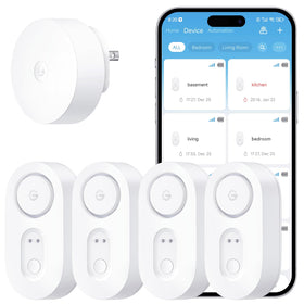 GoveeLife 1s leak detector front view for discreet placement and quick monitoring.