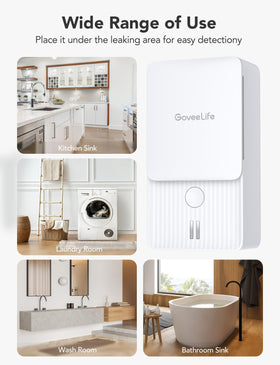 GoveeLife wireless monitoring enables remote leak tracking via your smartphone.