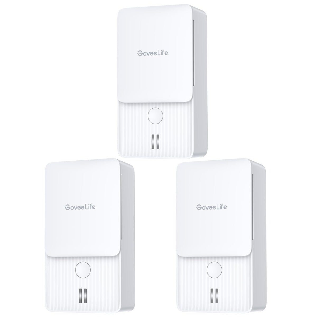 GoveeLife water leak detectors 3-pack placed in the kitchen to detect drips early.