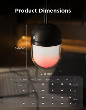 Govee Matter, Alexa, and Google integration enables hands-free smart control.