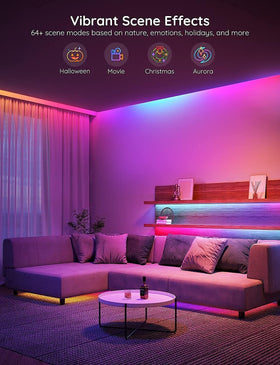 Govee LED strip syncing to music using a high-sensitivity microphone