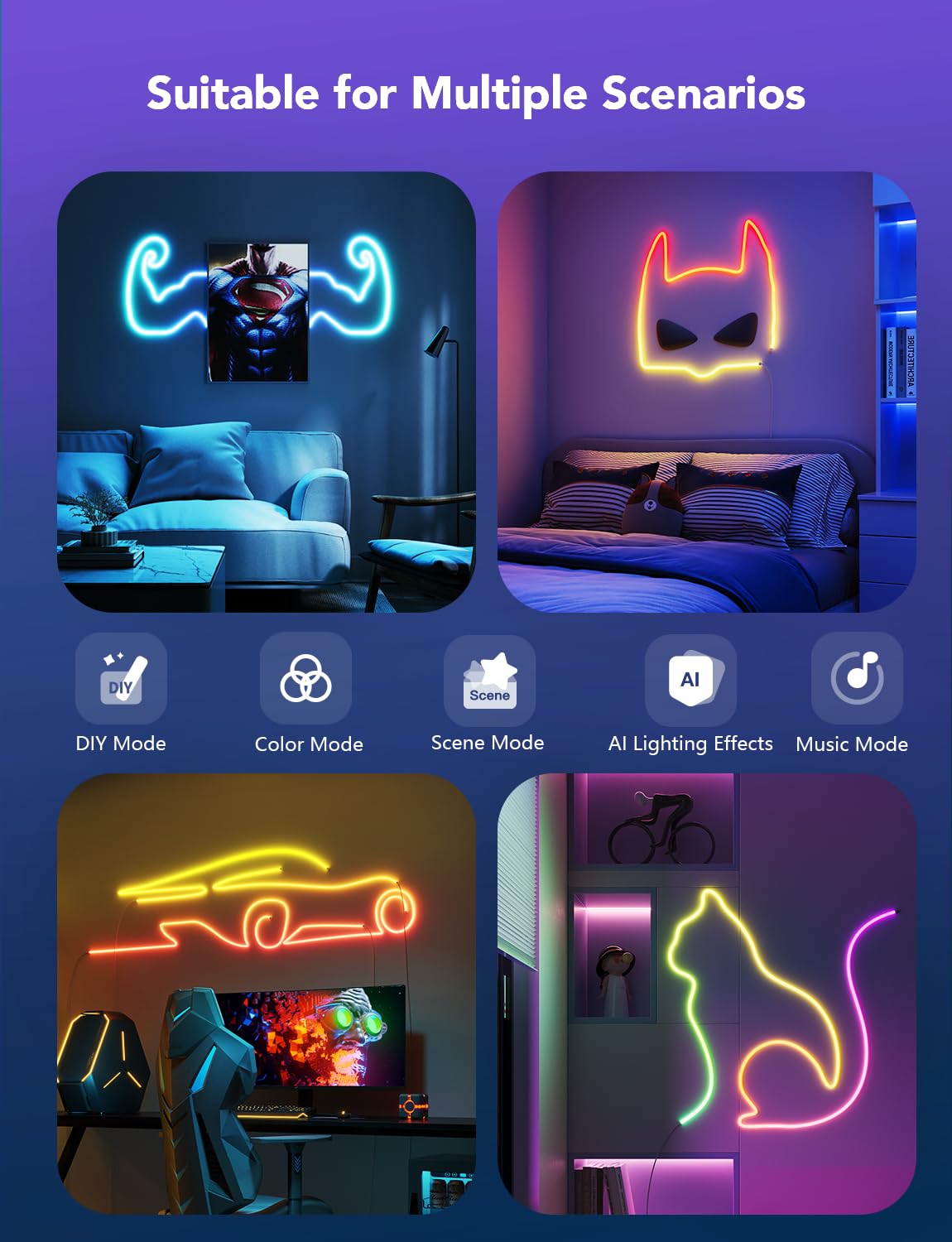 Govee AI lighting demo offers smart, personalized room scenes