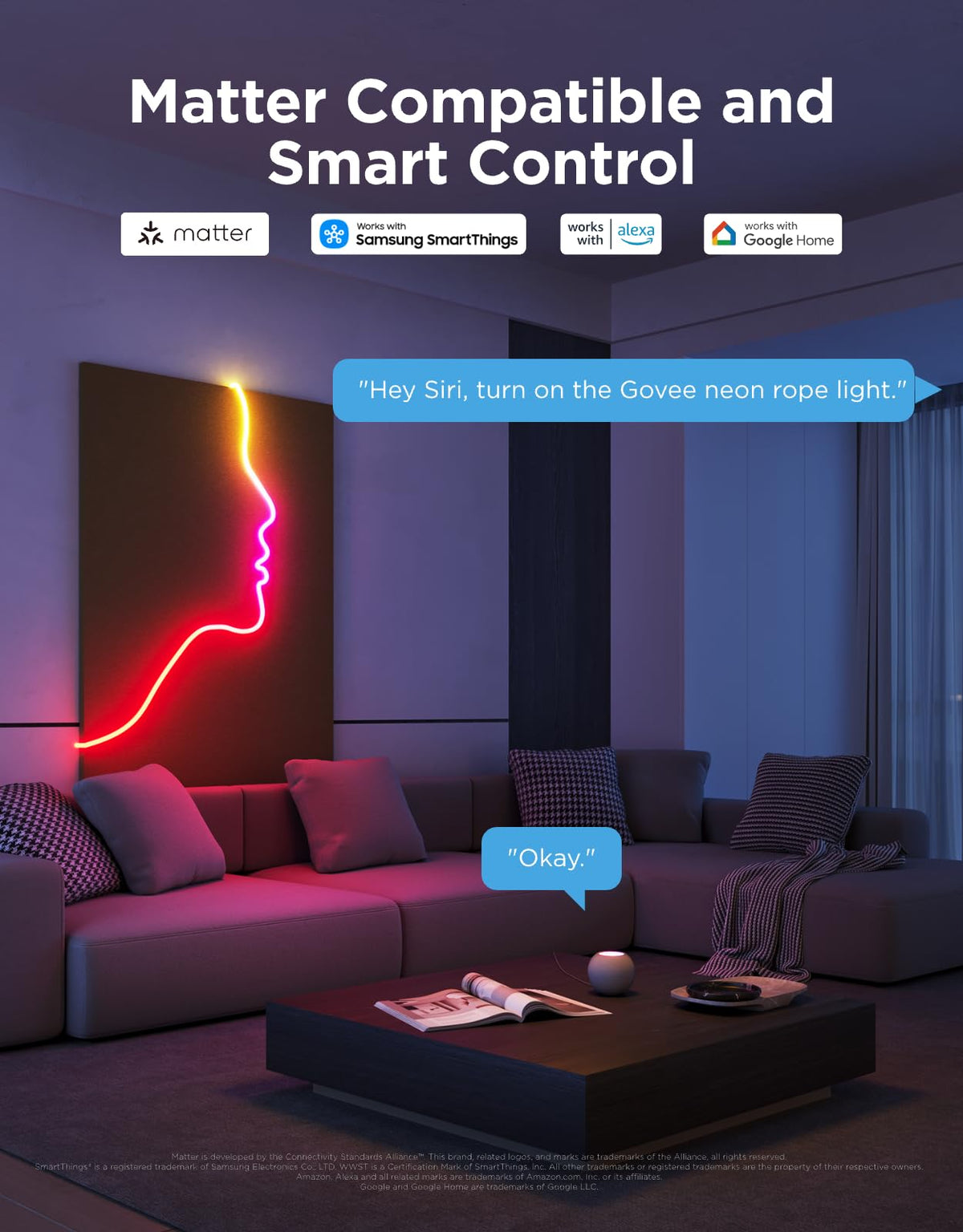 Govee Neon Lights shape-mapping for app-based DIY lighting