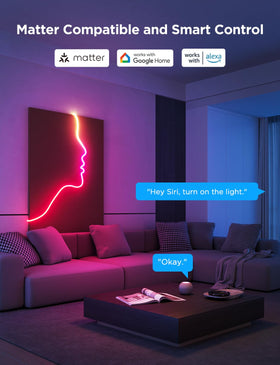 Govee Neon Lights upgraded bend clips for simple shaping