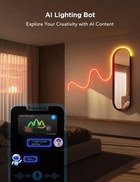 Govee Home app shape mapping applies lighting across segments