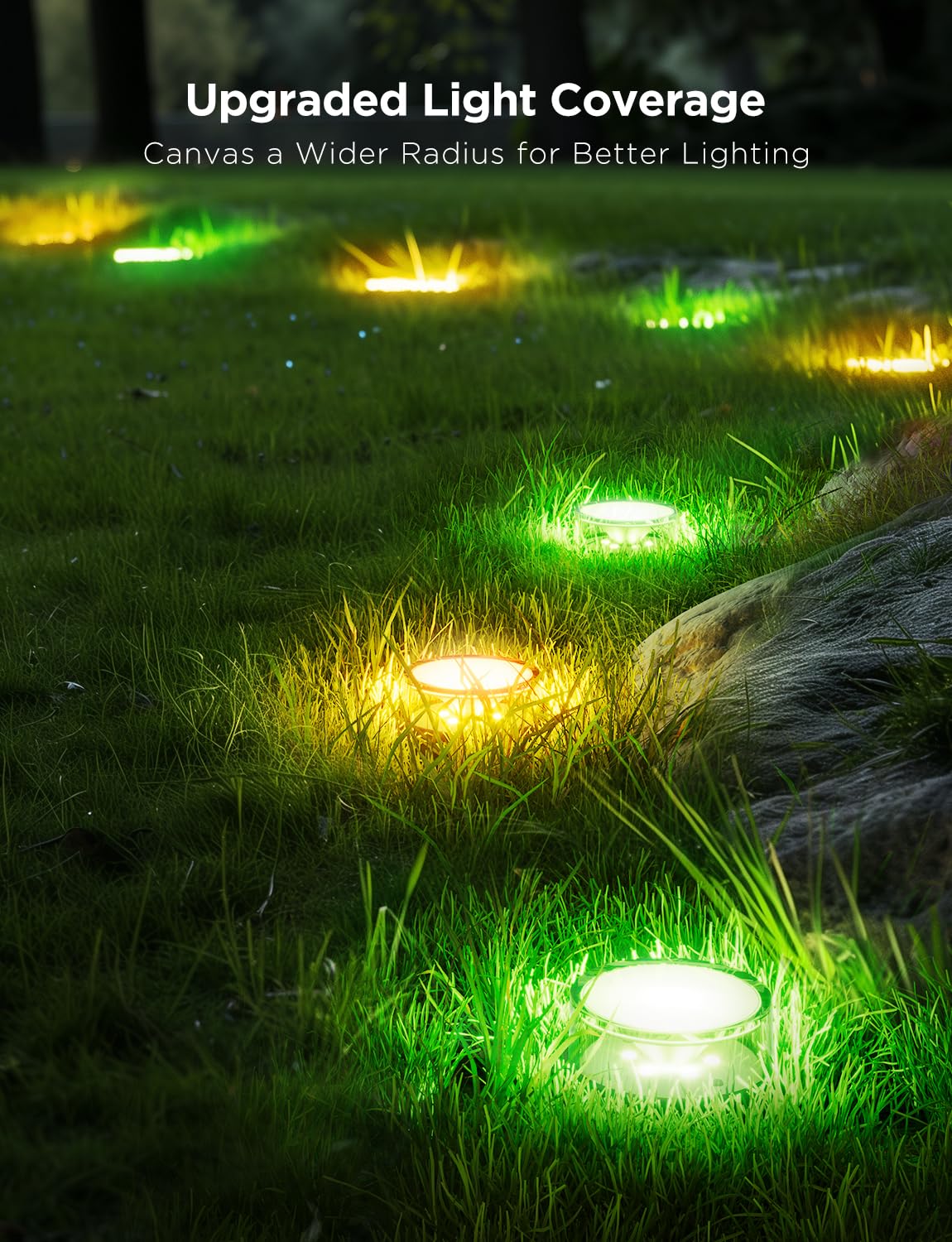 Govee Outdoor Ground Lights 2 includes 15 stakes for secure setup