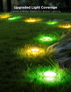 Govee Outdoor Ground Lights 2 includes 15 stakes for secure setup