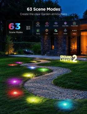 Govee Outdoor Ground Lights 2 IP67 waterproof design for outdoor durability