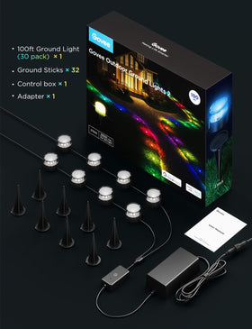 Govee Outdoor Ground Lights 2 weatherproof setup for year-round decor.