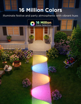 Govee pathway lights with 16 million colors for customizable ambience.