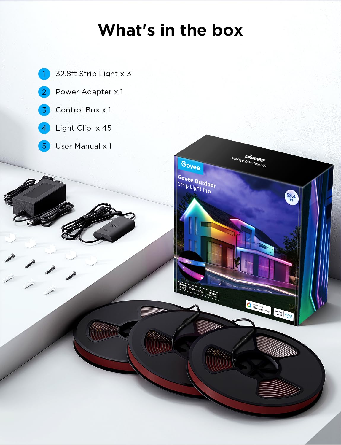 Govee RGBIC music-sync lights react to tunes for outdoor gatherings.