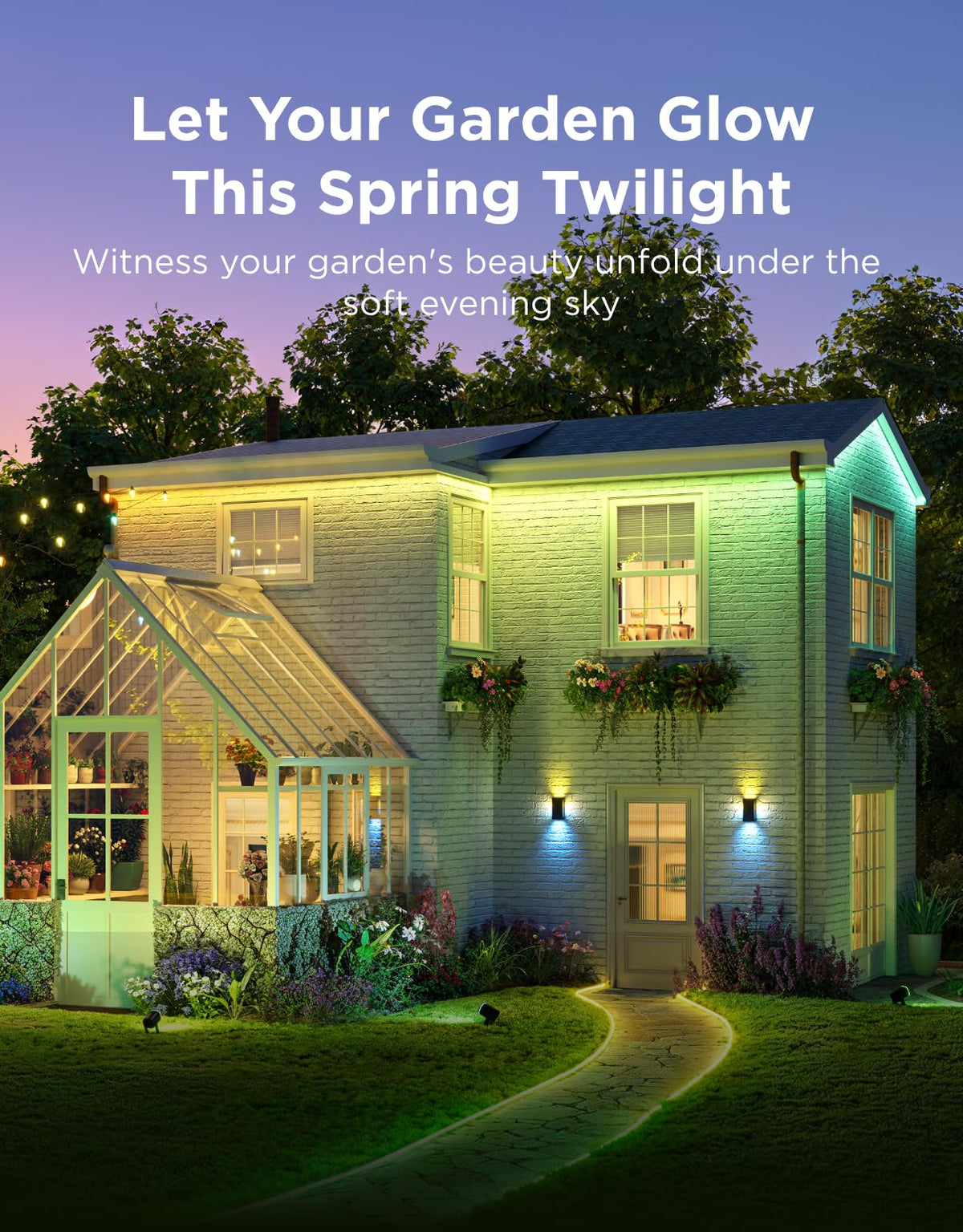 Govee RGBIC patio ambience lights enhance outdoor entertaining with colorful accents.