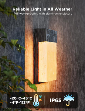 Govee wall light with adjustable 2700K-6500K white temperature for daily tasks.
