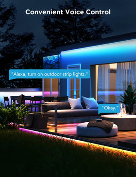 Govee party decor with music-sync lighting for outdoor gatherings