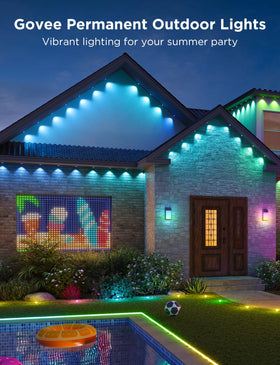 Govee Permanent Outdoor Lights 2 backyard ambience for celebrations