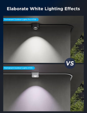 Govee Permanent Outdoor Lights Pro warm to cool white range 2700K-6500K