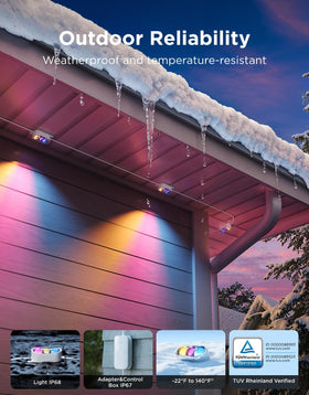 Govee Prism 60lm per head for bright exterior lighting