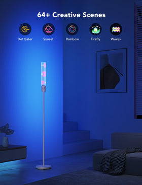 DIY color patterns drawn in the app applied to lamp lighting