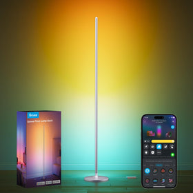 Govee RGBIC Floor Lamp color segments display vibrant ambient lighting.