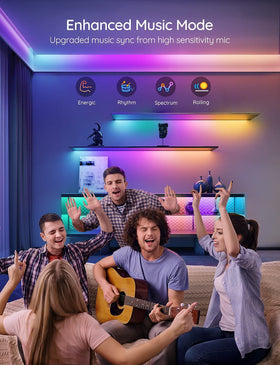 Govee RGBIC DIY features enable custom scenes and sharing ideas.
