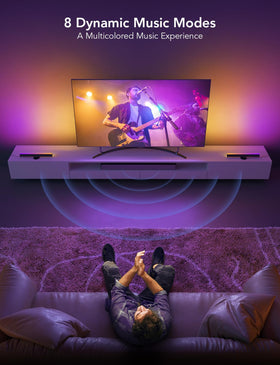 Govee RGBIC light bars room ambiance enhances living space atmosphere