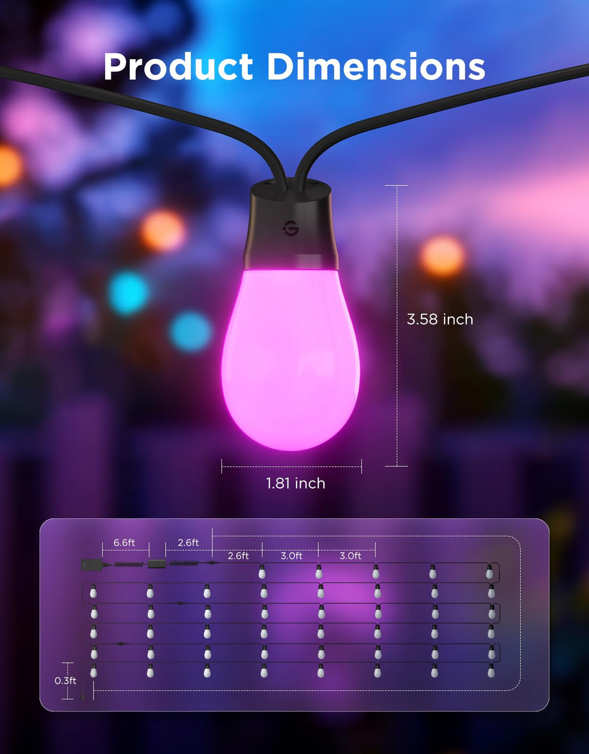 Govee S14 DIY mode lets you craft personalized lighting presets.