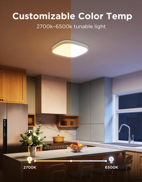 Govee Smart Ceiling Light 2700K–6500K range covers warm to cool tones.