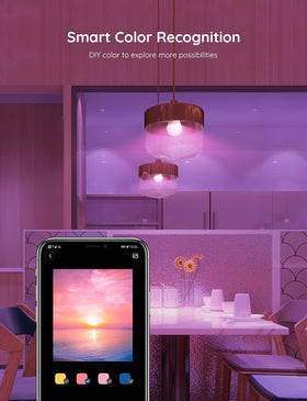 800 lumens provide bright, even room illumination