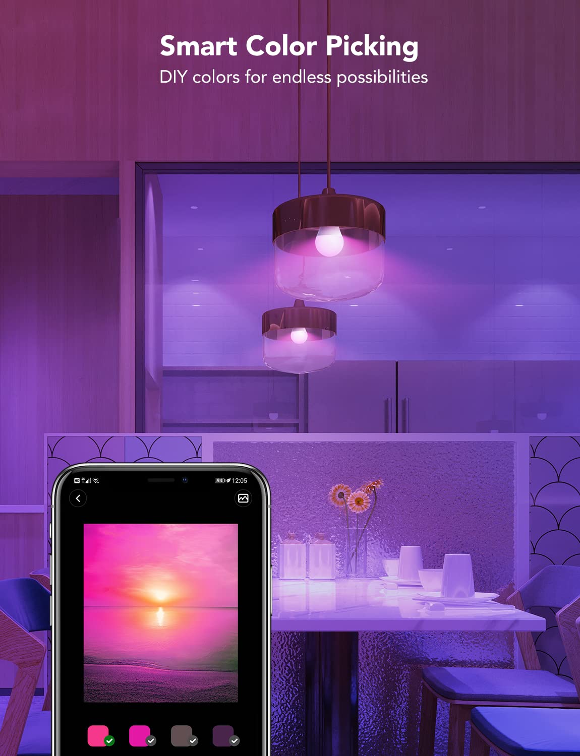 Govee smart light bulbs deliver bright 800 lumen illumination for clear rooms