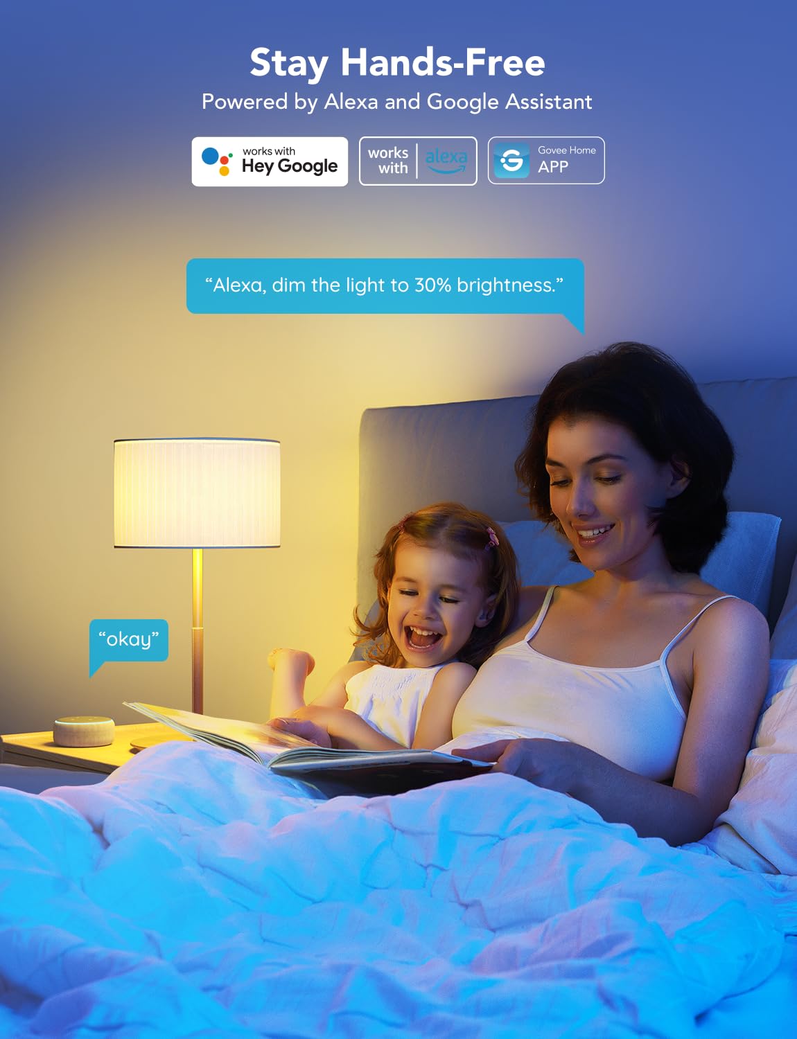 Govee A19 LED bulbs fit standard fixtures for any room