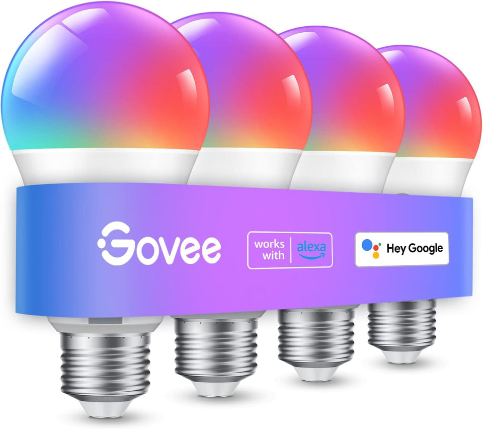 Govee smart light bulbs color range for mood lighting and scenes