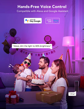 Govee smart light bulbs color spectrum enables vibrant room accents and daily ambiance