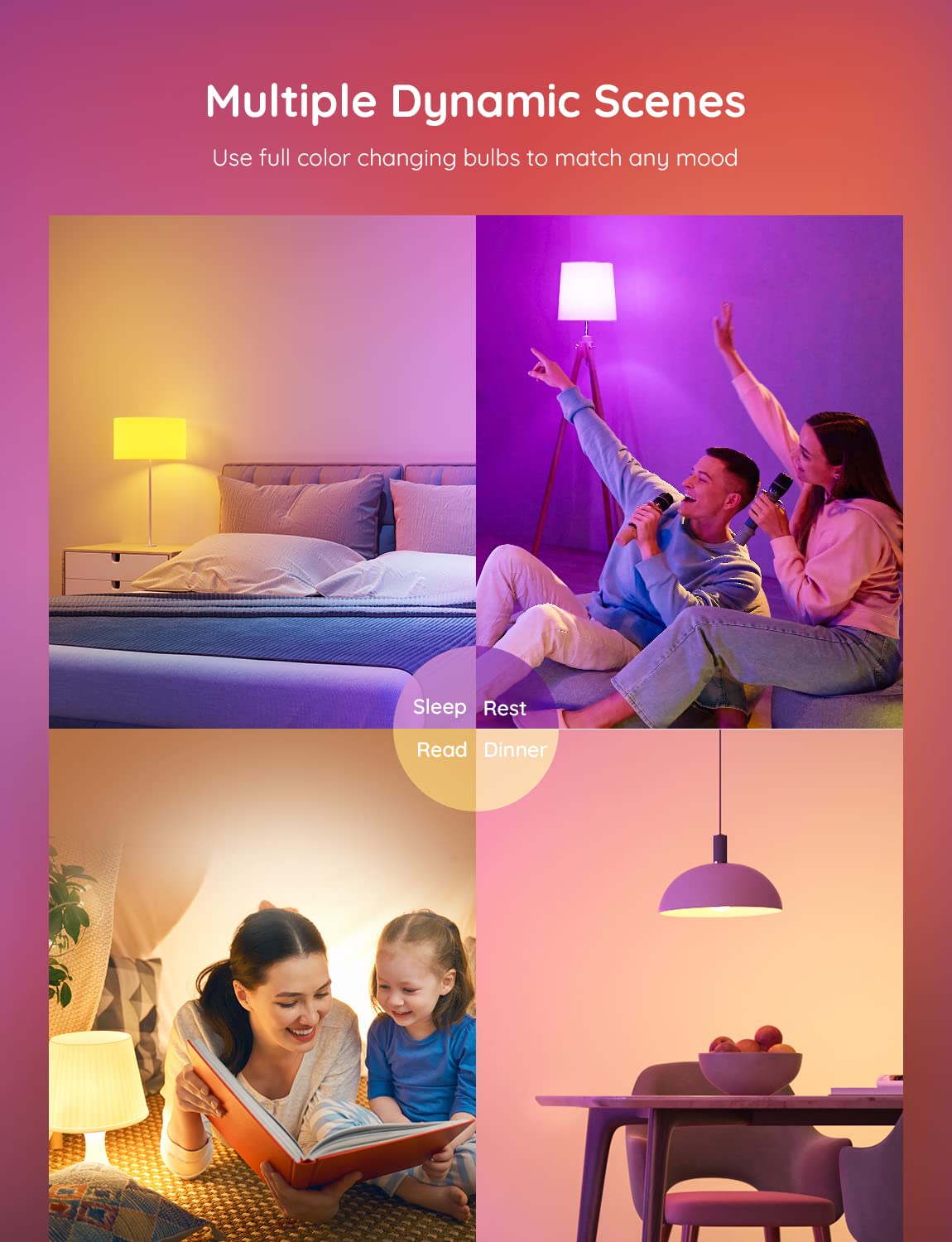 Dynamic 54 scene modes for any mood or activity