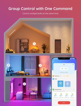 Group control to coordinate multiple bulbs at once
