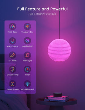 Govee smart light bulbs set party mood with 16 million colors