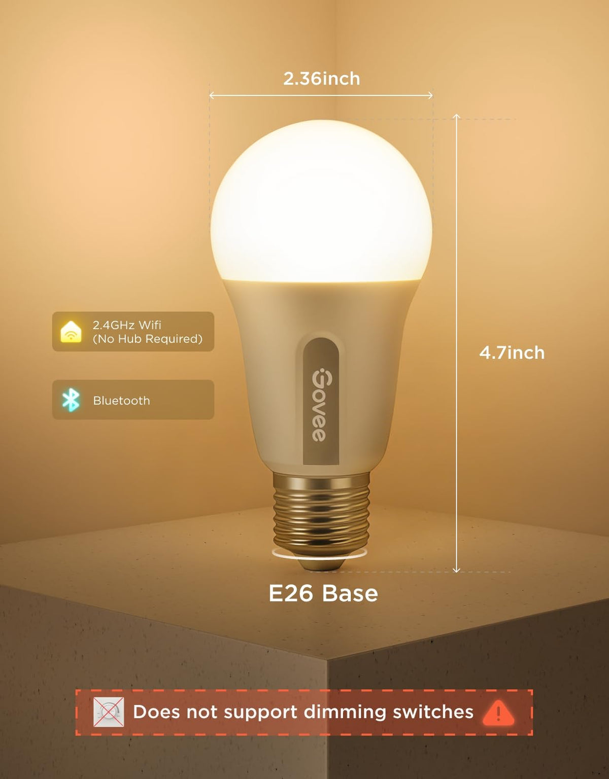 Govee bulbs hub-free Wi-Fi setup for quick integration