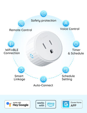 Govee Smart Plug 120V 10A capacity for common home devices.