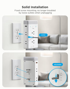 Govee Smart Plug Extender app control with voice assistant compatibility.