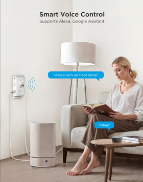 Govee Smart Plug Extender top view highlights compact height for easy access.