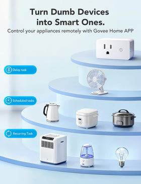 Govee Smart Plug enables Alexa and Google Assistant voice control for hands-free operation